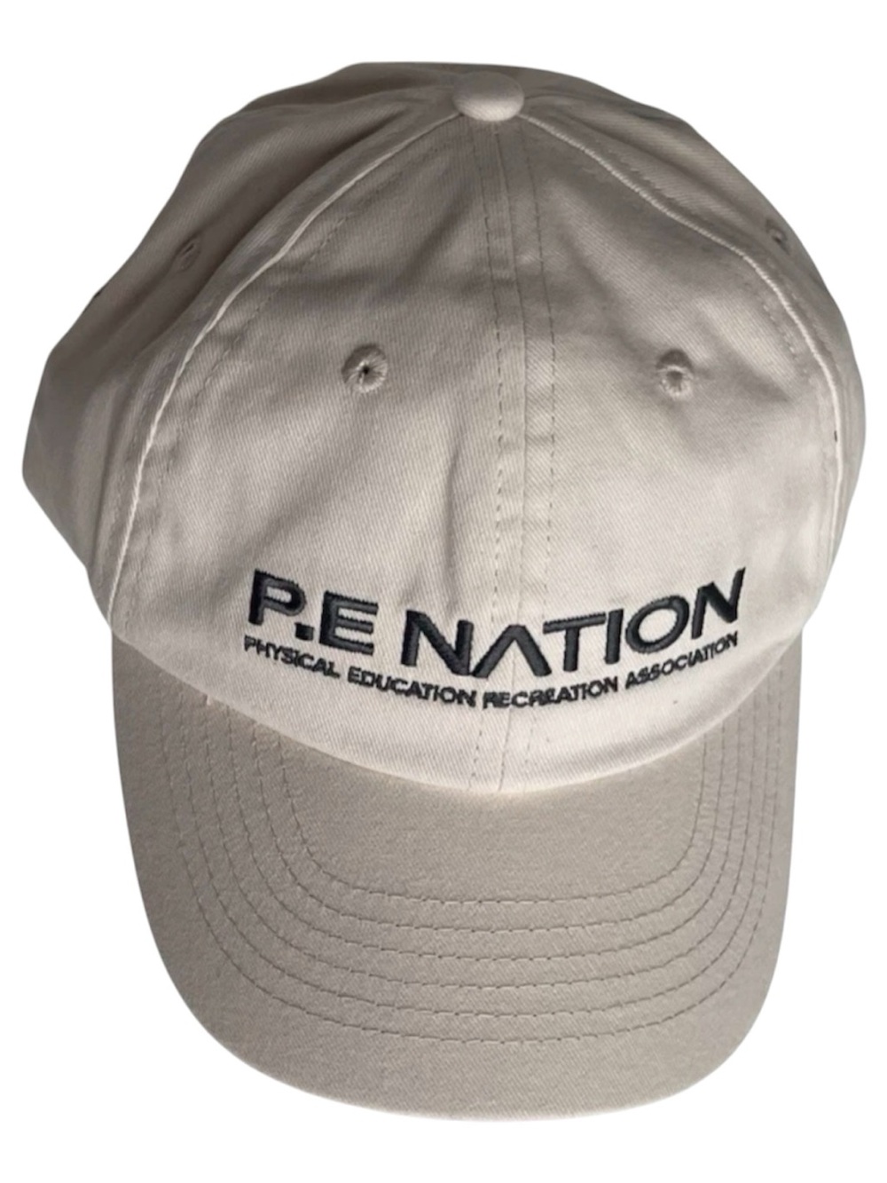 P.E Nation Beige Adjustable Cap Hat One Size Unisex Logo NWT
